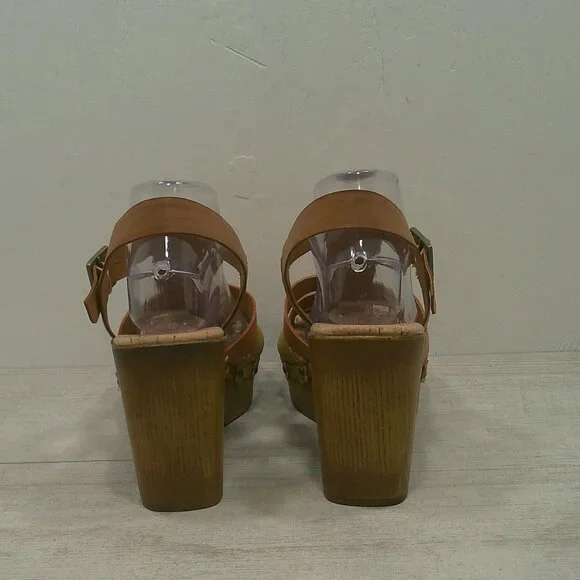 KORKS Willow Comfort Platform Boho Chunky Heels Floral Earth Tone Size 11 M - Picture 9 of 14